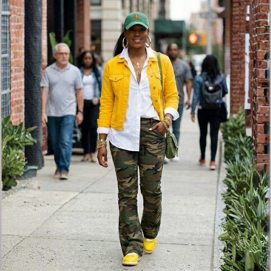 Virelle Camo Luxe Cargo Pant