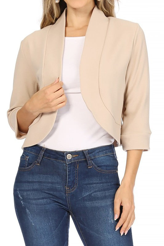 Elara Collarless Blazer