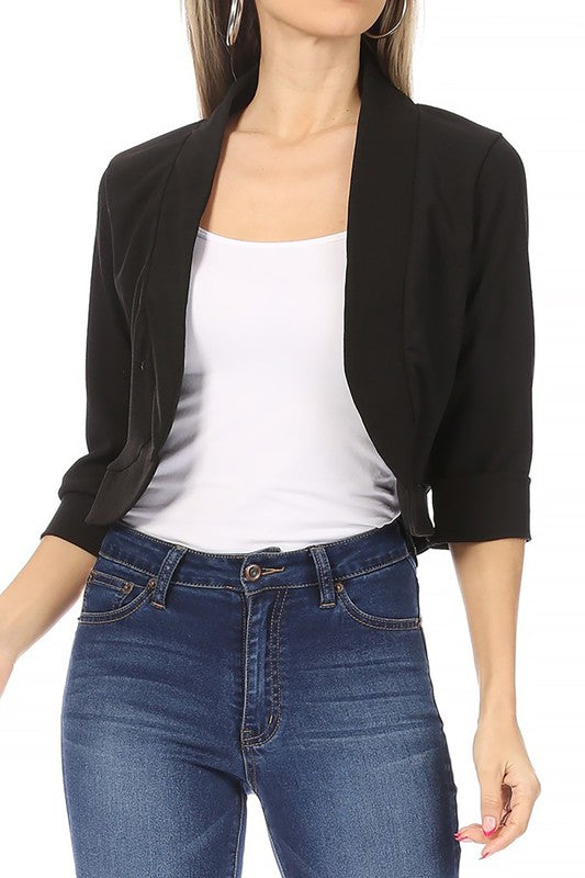 Elara Collarless Blazer