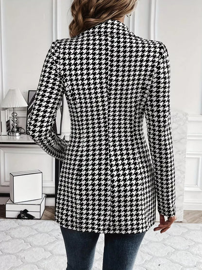 Colette Houndstooth Statement Blazer