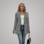 Colette Houndstooth Statement Blazer