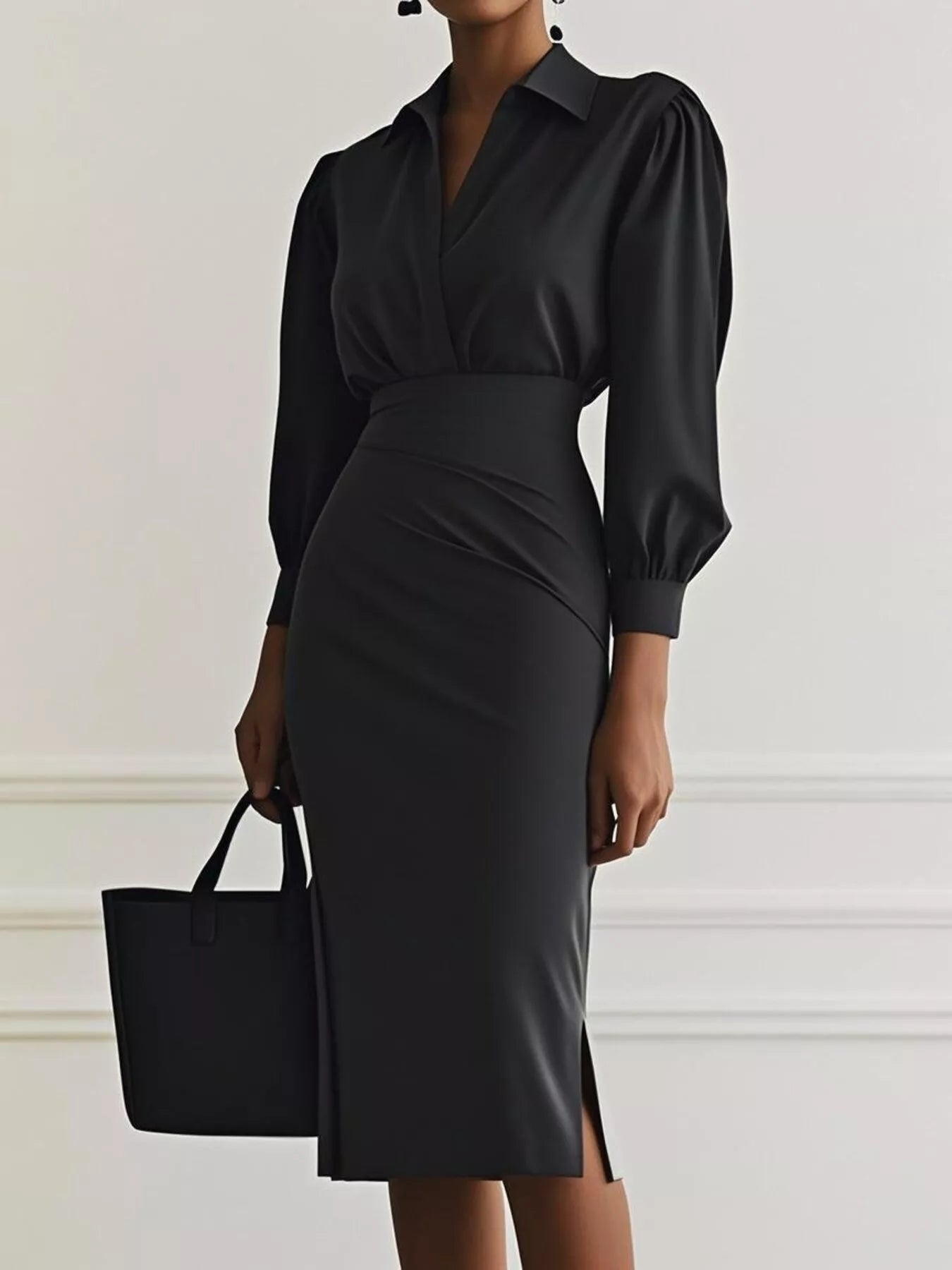 Delphine Ruched Midi