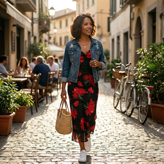Elowen Floral Cowl-Neck Maxi