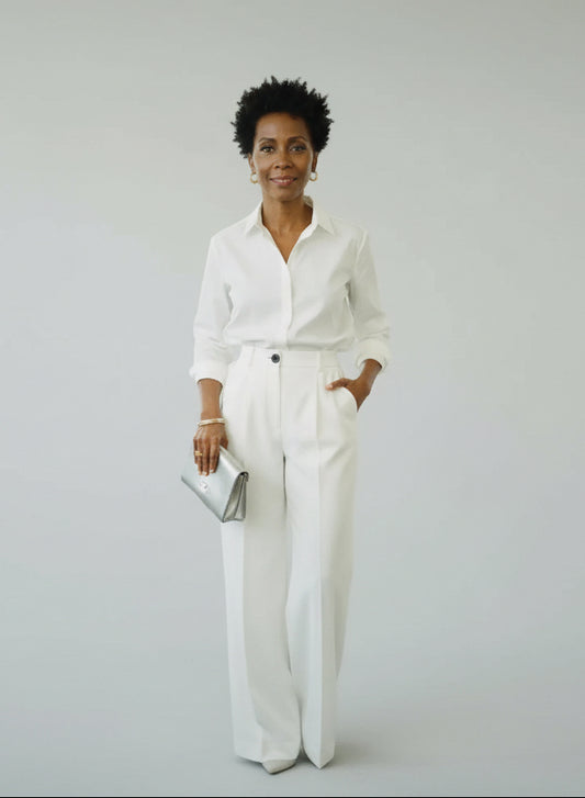 Genevieve High-Waist Palazzo Trouser