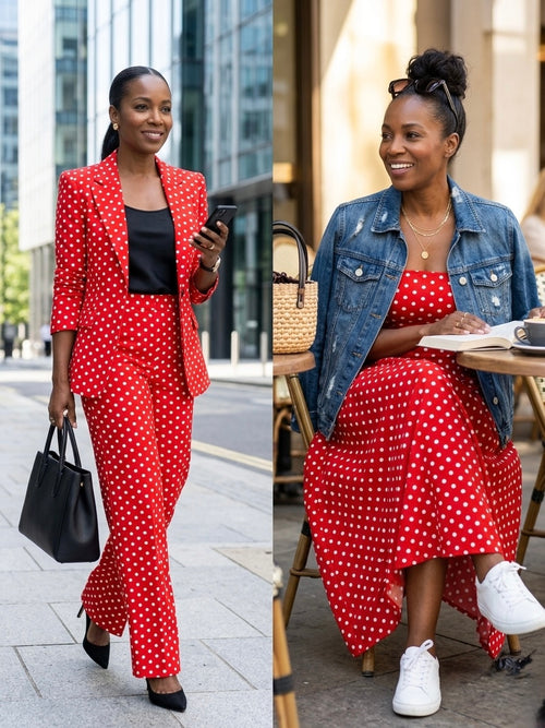 Adelina Polka Dot Maxi
