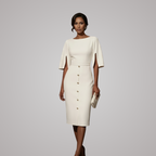 Isolde Slit Sleeve Midi