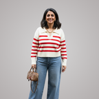 Fallon Polo Stripe Pullover