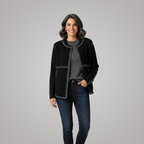 Maelle Contrast Trim Cardigan