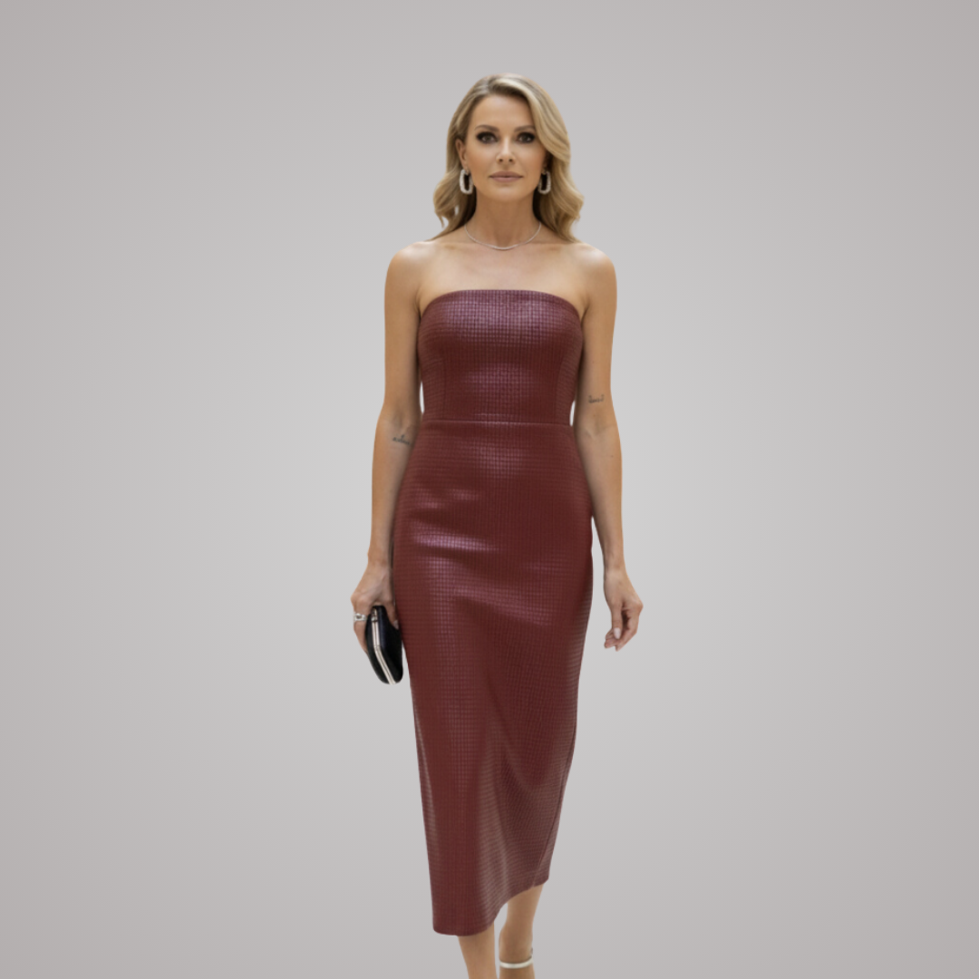 Odette Textured Midi Dress