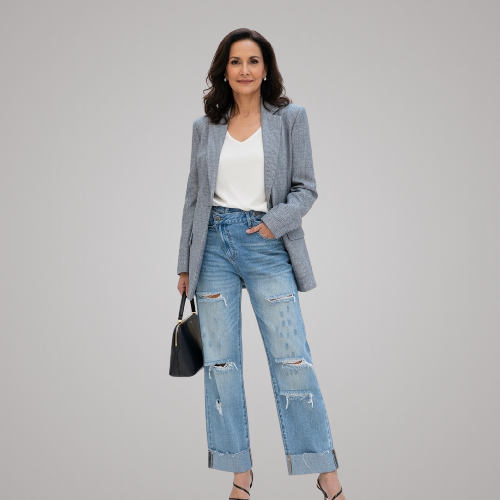 Isla Crossover Straight Jeans