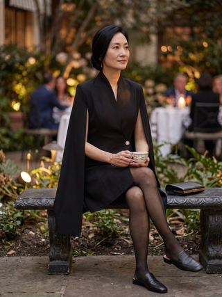 Claudia Cape Blazer Dress