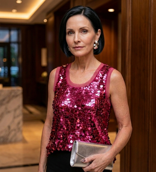 Liora Sequin Evening Tank