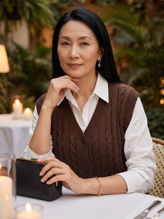Joni Cable Button Sweater Vest